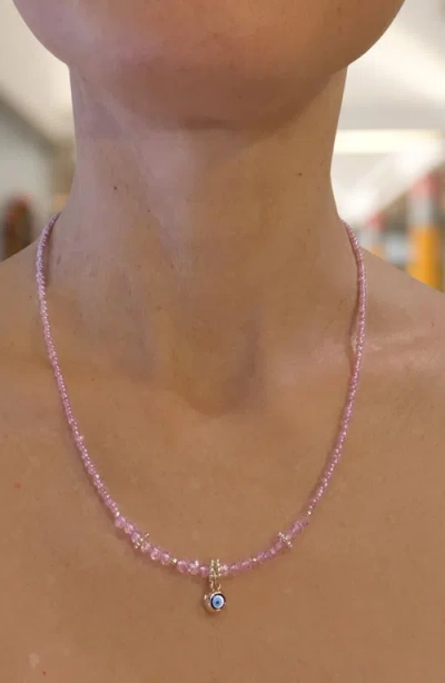 Humanist Beauty Evil Eye Charm Necklace In Multi