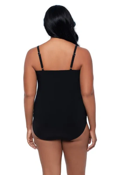 Trimshaper Hank Handkerchief Tankini Swimsuit Top In Multi