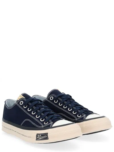 Visvim Canvas Low-top Sneakers In Blue