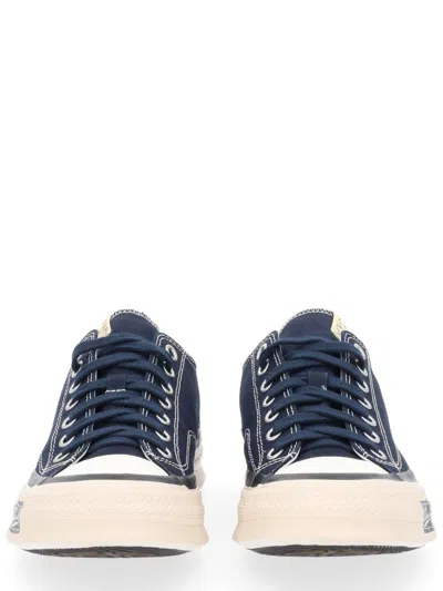 Visvim Canvas Low-top Sneakers In Blue