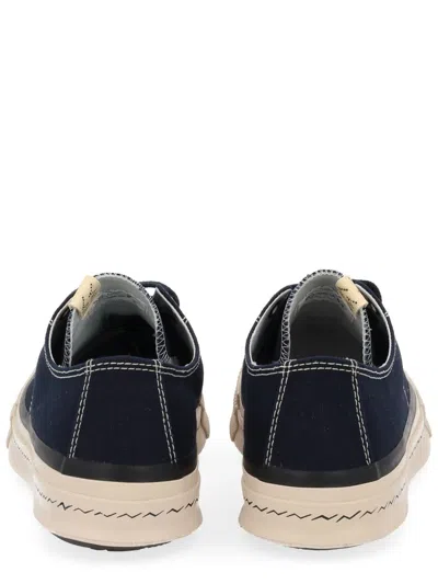Visvim Canvas Low-top Sneakers In Blue
