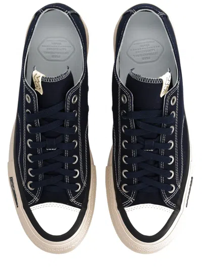 Visvim Canvas Low-top Sneakers In Blue
