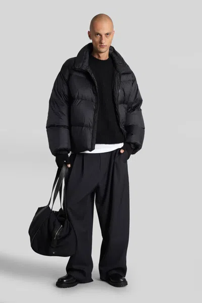 Studio Nicholson Wynn Black Superkid Mohair Crewneck Sweater In Black