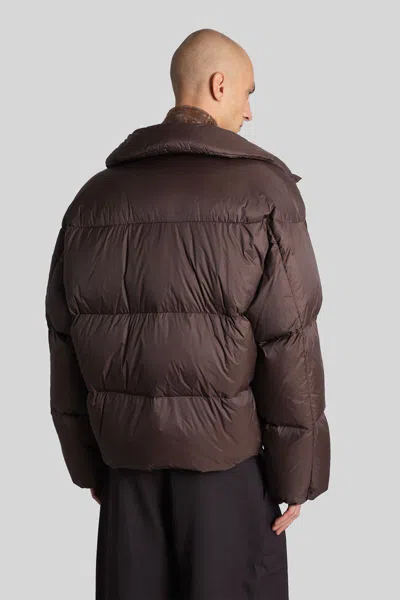 Studio Nicholson Massey Snm-1380 Puffer In Brown Nylon In Brown