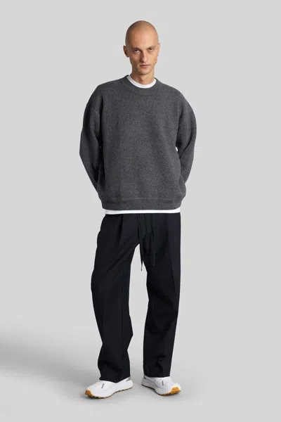 Studio Nicholson Moray Sn-1494 Knitwear In Grey Cashmere In Gray