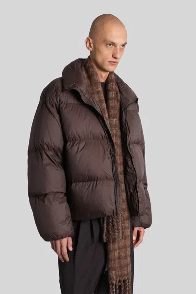 Studio Nicholson Massey Snm-1380 Puffer In Brown Nylon In Brown
