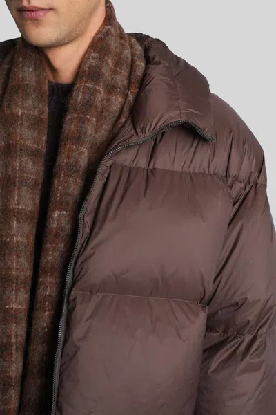 Studio Nicholson Massey Snm-1380 Puffer In Brown Nylon In Brown