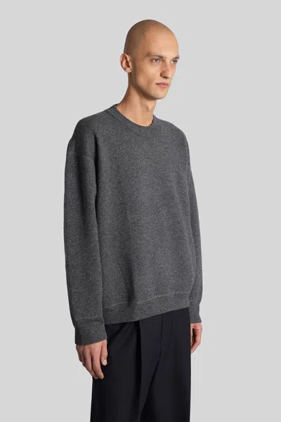 Studio Nicholson Moray Sn-1494 Knitwear In Grey Cashmere In Gray