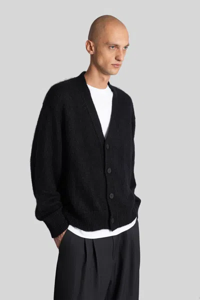 Studio Nicholson Trey Sn-1498 Cardigan In Black Polyamide In Black