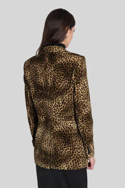 Tagliatore J-asrianne11b Blazer In Animalier Cotton In Animal Print