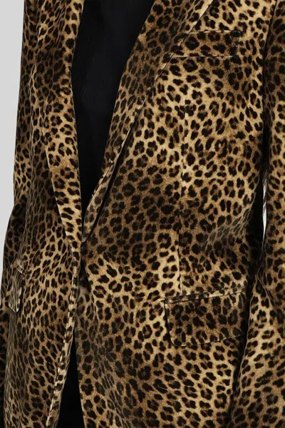Tagliatore J-asrianne11b Blazer In Animalier Cotton In Animal Print