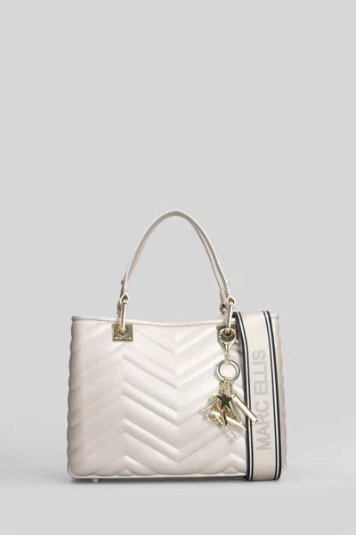 Marc Ellis Small Flat Krissy Quilted Tote Bag In White