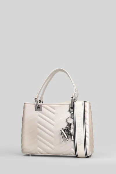 Marc Ellis Small Flat Krissy Quilted Tote Bag In White