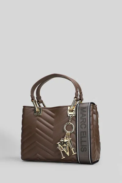 Marc Ellis Flat Krissy M Wave Shoulder Bag In Brown