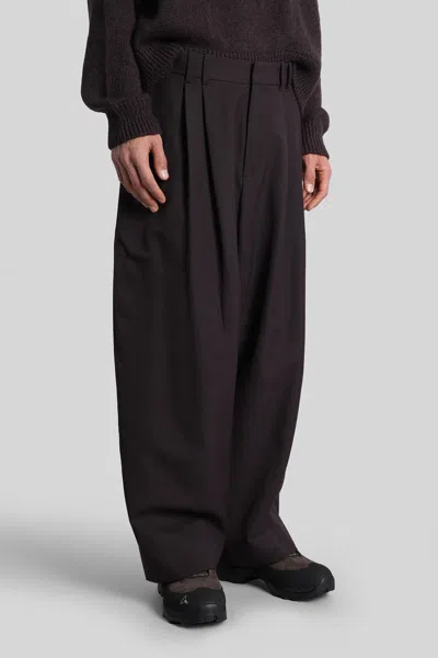 Studio Nicholson Line Snm-1185 Pants In Brown