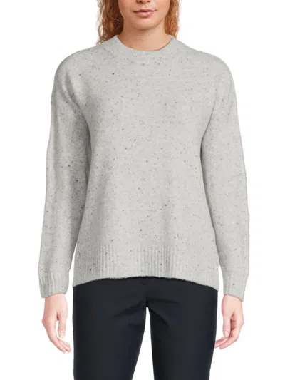 Saks Fifth Avenue Women's Oversized Speckled Donegal Sweater In Gray