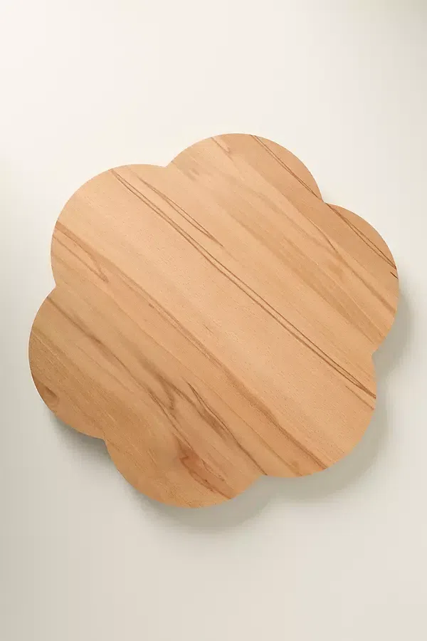 Wood Flower Lazy Susan