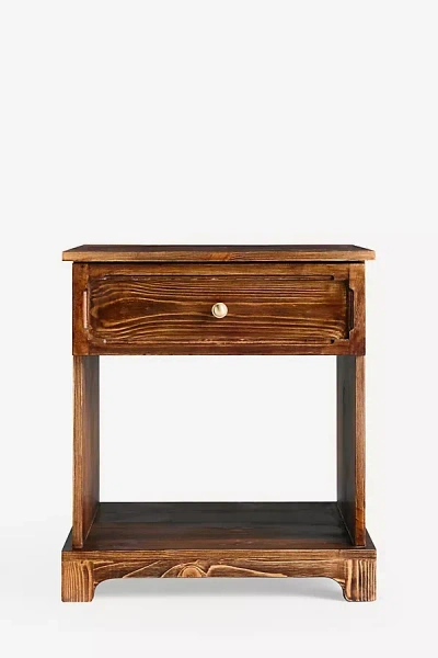 Anthropologie Whitney Wood Side Table In Brown