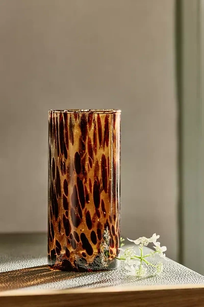 Anthropologie Gia Tortoise Highball Glass In Multi