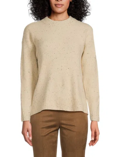 Saks Fifth Avenue Women's Oversized Speckled Donegal Sweater In Neutral