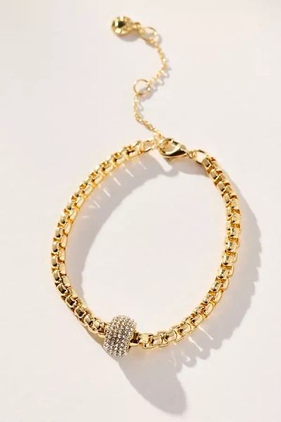 Baublebar Pave Rondelle Jonie Link Bracelet In Gold