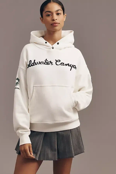 Ever La Coldwater Canyon Hooded Sweatshirt In White
