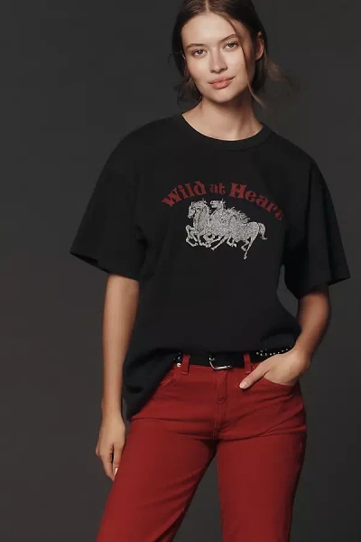 Ever La Wild At Heart Graphic Sweatshirt In Black