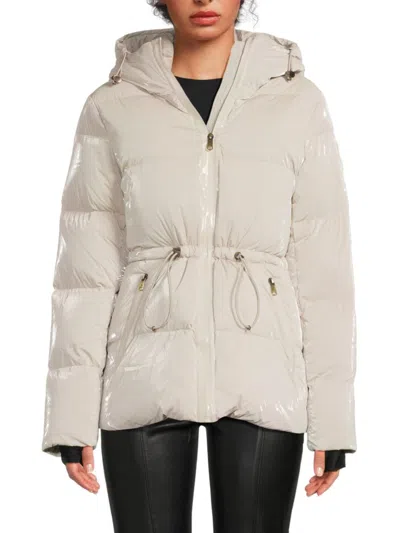 Scotch & Soda Women's Enola Quilted Puffer Coat In Gold