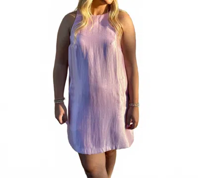 B.right Shine Mini Dress In Pink In Purple