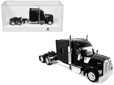 Ho Logistics Replicas Kenworth W990 With Stand Up Sleeper Cab Black 1/87 (ho) Plastic Model Car By Ho Logistics
