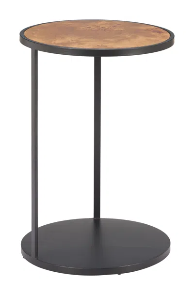 Hivvago Nodo Side Table Brown & Black