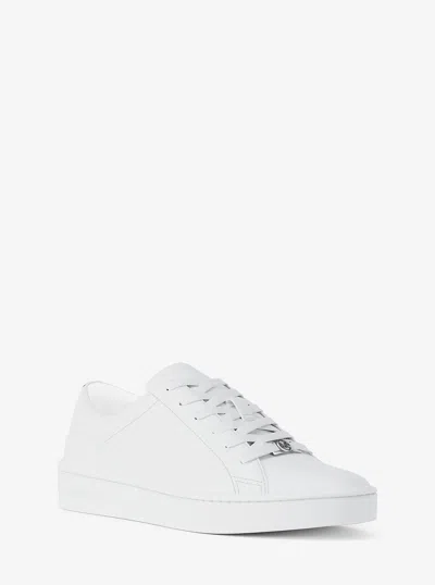 Michael Kors Keaton Leather Sneaker In White