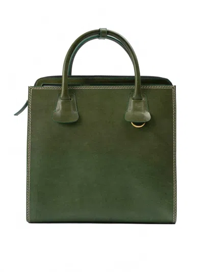 Dsquared2 Women's Leather Tote Bag In Green In Green