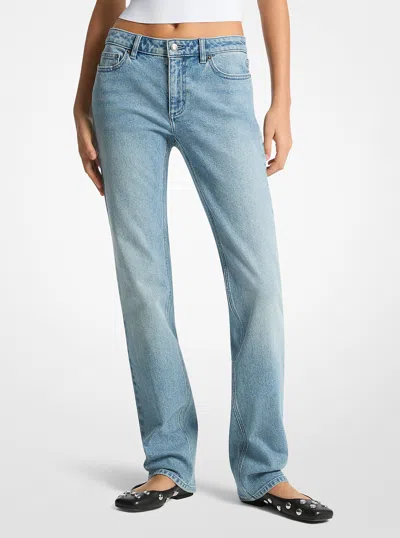 Michael Kors Stretch Denim Cigarette Jeans In Blue