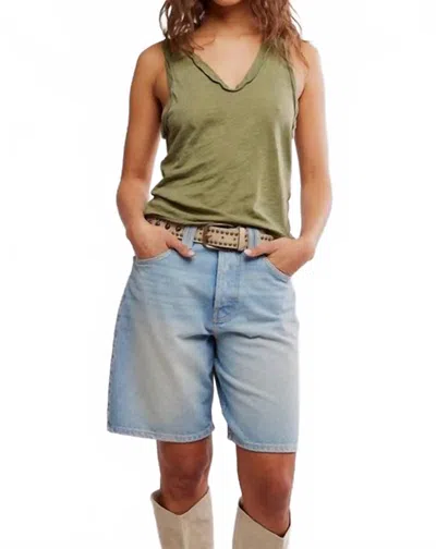 Free People Easy Tank In Peat Moss In Green