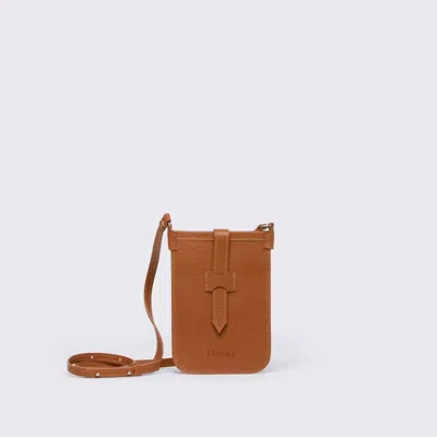 Mesch Women's Phone Crossbody Bag In Caramel In Brown