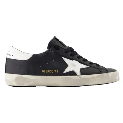 Golden Goose Super Star Sneakers -  Deluxe Brand - Leather - Black In Black