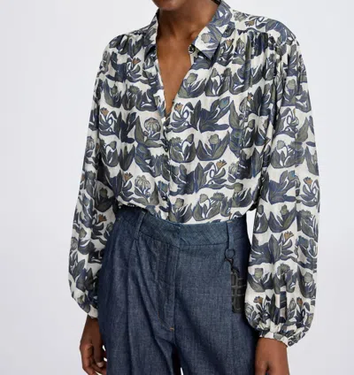 Munthe Lynx Pattern Blouse In Mix In Multi