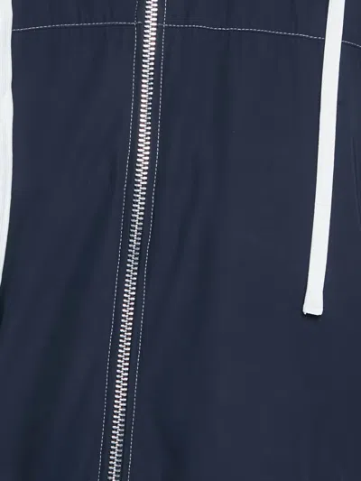 Pre-owned Emporio Armani Zip-up Hooded Jacket In Blue