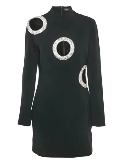 Pre-owned David Koma Cut-out Embellishment Mini Dress In Black