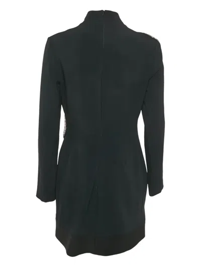 Pre-owned David Koma Cut-out Embellishment Mini Dress In Black