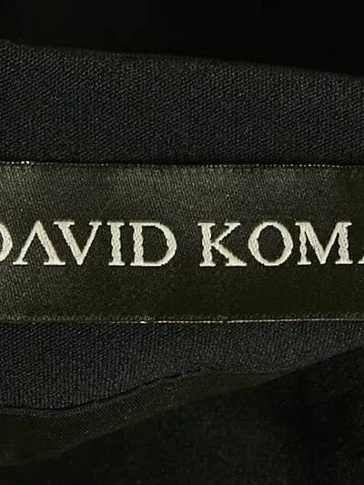 Pre-owned David Koma Cut-out Embellishment Mini Dress In Black