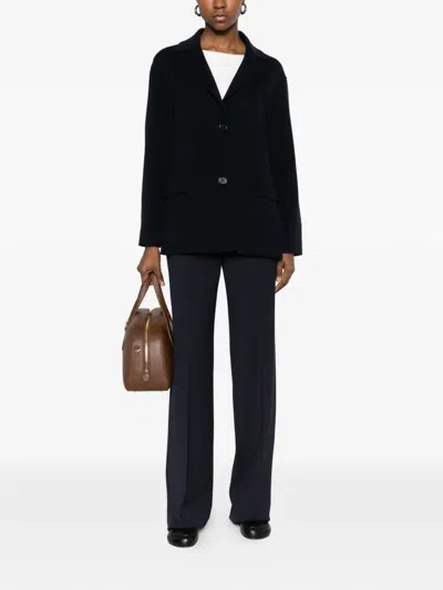Max Mara Melfi Single-breasted Blazer In Black