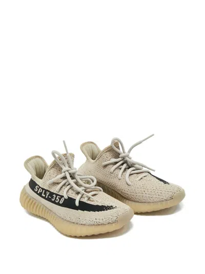 Pre-owned Adidas Originals Boost 350 V2 Sneakers In Neutral