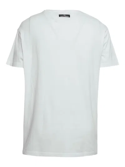 Pre-owned Dolce & Gabbana Graphic-print T-shirt In White