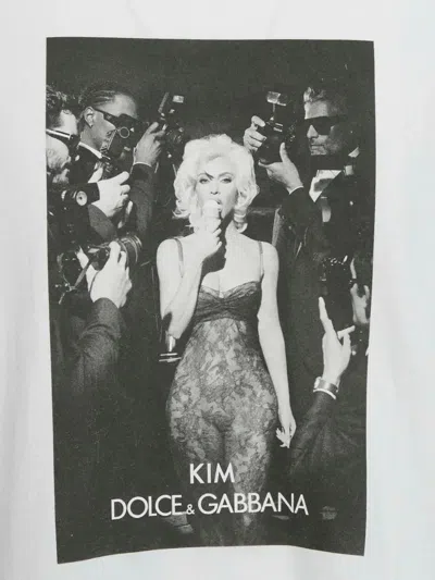 Pre-owned Dolce & Gabbana Graphic-print T-shirt In White