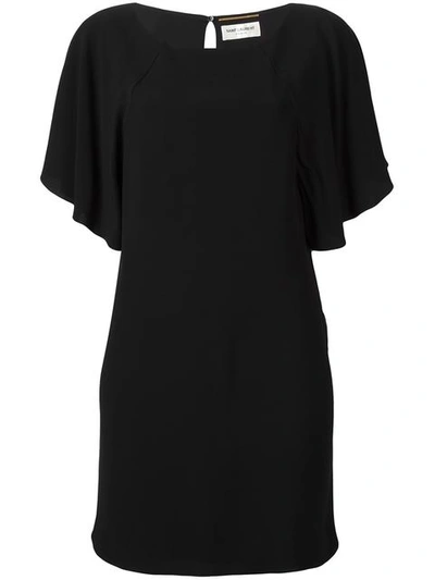 Saint Laurent Draped Sleeves Dress