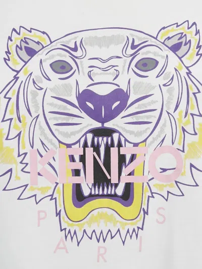 Pre-owned Kenzo Logo-detail T-shirt In White