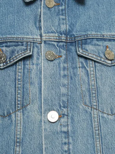 Pre-owned Sandro Cotton Denim Jacket In Blue