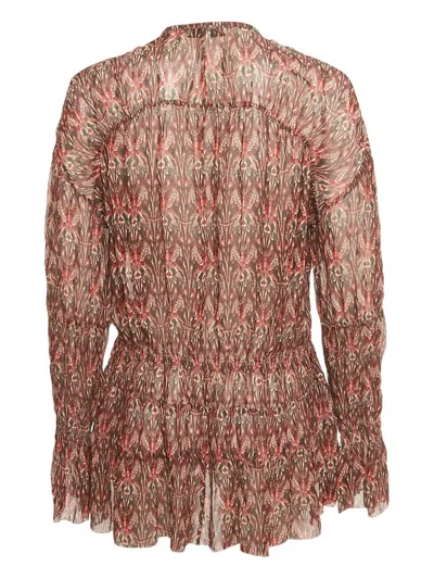 Pre-owned Iro Printed Blouse In Red